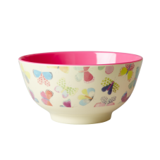 Rice Dk Colourful Butterfly Print Melamine Bowl